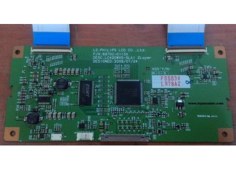 6870C-0113A, LC420WX5-SLA1, LC420WX5 (SL)(A1), T-CON BOARD, VESTEL PIXELLENCE 42" 42780 HD-READY TFT-LCD
